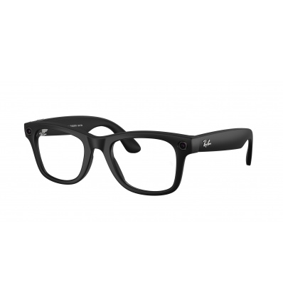 Meta Ray-Ban Gen2 Wayfarer, Matte Black, Clear