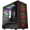 EVOLVEO Panthera, mATX/6x ARGB 120/dřevo+sklo