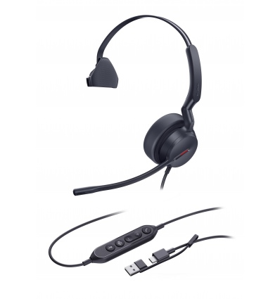 Yealink UH44 Mono Teams USB-C/A náhlavní souprava