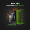 EVOLVEO Panthera, mATX/3x ARGB 120/dřevo+sklo