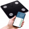 Salente SlimFit, chytrá osobní diagnostická fitness váha, Bluetooth, černá