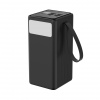 Platinet Powerbanka 60000 mAh 65W Power Delivery, 2xUSB-C, 2xUSB-A, kabel USB-C 1m, černá