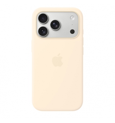 iPhone 17 Pro Silicone Case with MS – Vanilla