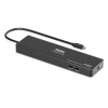 PORT CONNECT Univerzální cestovní dokovací stanice USB-C, 1× 4K / 3× Full HD