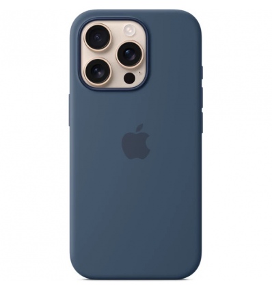 iPhone&nbsp;16 Pro Silicone Case with MS - Denim