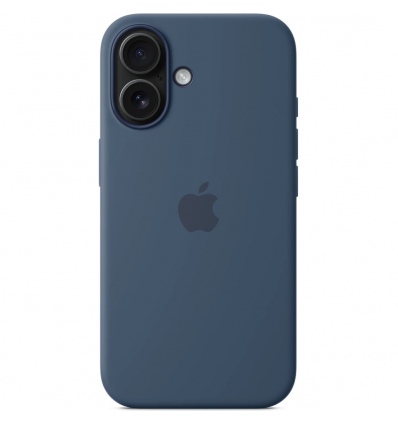 iPhone 16 Plus Silicone Case with MS - Denim
