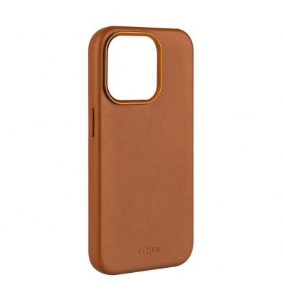 FIXED MagLeather kožený kryt iPhone 15PM hnědý