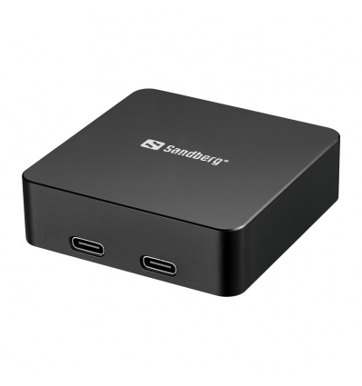 Sandberg 3in1 Magnet Powerbank 5000 mAh, magnetická powerbanka s bezdrátovým nabíjením, černá