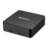 Sandberg 3in1 Magnet Powerbank 5000 mAh, magnetická powerbanka s bezdrátovým nabíjením, černá