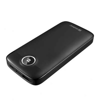 Sandberg SemiSolidState Powerbank 10000 mAh PD20W, kompaktní powerbanka, černá