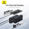 Baseus Powerbanka OS Free2Pull 10000mAh 30W černá