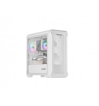 Počítačová skříň Genesis IRID 503 ARGB LITE/Mini Tower/Transpar./Bílá