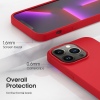 Silikonový kryt CARNEVAL SNAP pro iPhone 14 plus s MagSafe - červená