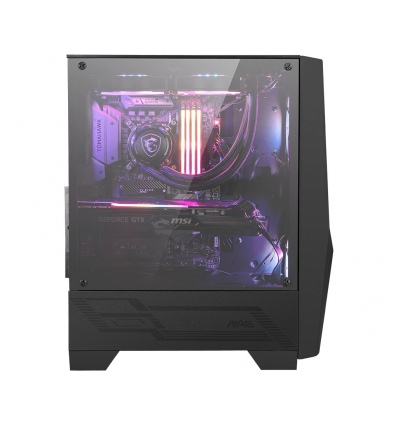 MSI MAG FORGE 100R/Midi Tower/Transpar./Černá