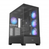 FSP M370-BA/Midi Tower/Transpar./Černá