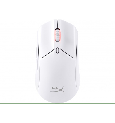 HyperX Pulsefire Haste 2/Herní/Optická/Pro praváky/26 000 DPI/USB+BT/Bílá