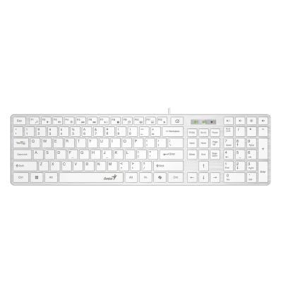 GENIUS Slimstar 126 klávesnice + Copilot bílá