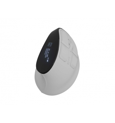 Vertikální bezdrátová myš Natec EUPHONIE PRO/Vertikální/Blue Sense/Pro praváky/4 000 DPI/USB+BT/Bílá