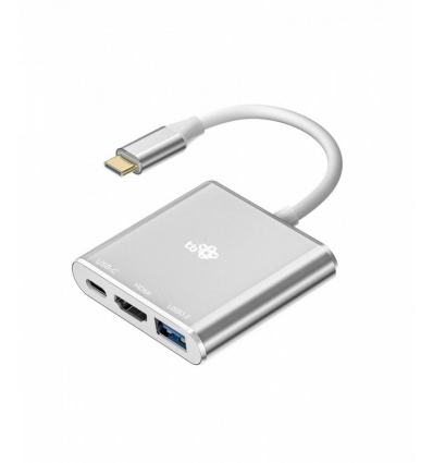 TB adapter USB-C 3v1 - HDMI, USB, PD