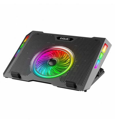EVOLVEO Ania 16, chladicí podložka pod notebook, 5x ventilátor, RGB podsvícení
