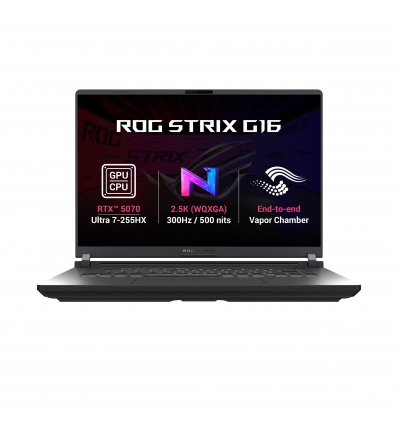 ASUS ROG Strix G16/G615LP-TS288Z/U7-255HX/16"/2560x1600/32GB/1TB/RTX 5070/bez OS/Gray/2R