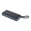 Sandberg All-in1 Powerbank 20000 mAh PD 67W, powerbanka s integrovaným USB-C kabelem, černá