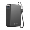 Sandberg Nano Powerbank 20000 mAh PD20W, kompaktní powerbanka s USB-C kabelem, černá