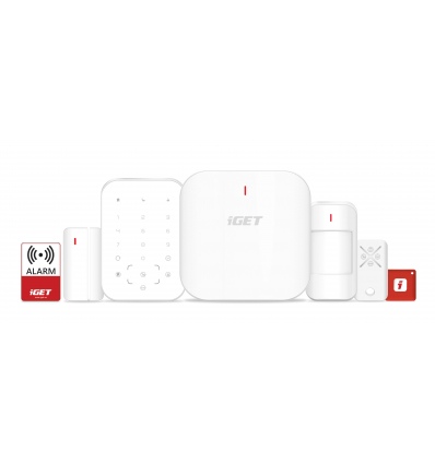 iGET SECURITY M6-4G Premium - Inteligentní zabezpečovací systém 4G/WiFi/LAN alarm, Android, iOS
