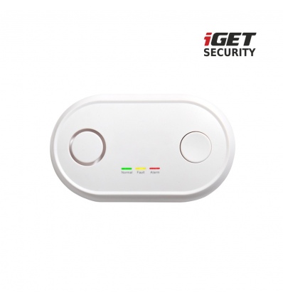 iGET SECURITY MP19 - bezdrátový detektor CO (oxid uhelnatý) pro alarm M6-4G, i samostatný