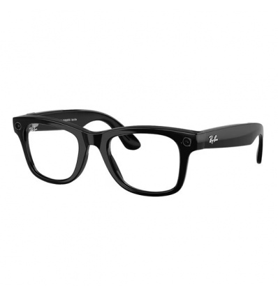 Meta Ray-Ban Gen2 Wayfarer, Shiny Black, Green transitions