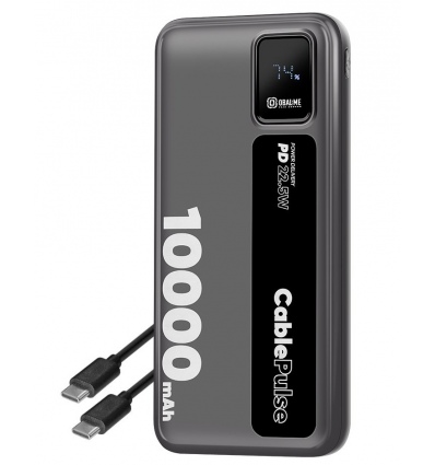 OBAL:ME CablePulse Powerbanka 10000mAh 22,5W Black