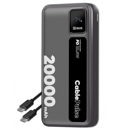 OBAL:ME CablePulse Powerbanka 20000mAh 22,5W Black