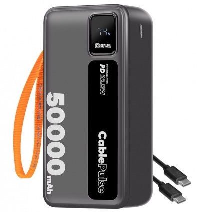 OBAL:ME CablePulse Powerbanka 50000mAh 22,5W Black