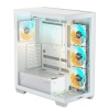 GIGABYTE C500 PANORAMIC STEALTH ICE/Midi Tower/Transpar./Bílá