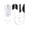 HyperX Pulsefire Haste 2/Herní/Optická/Pro praváky/26 000 DPI/USB+BT/Bílá