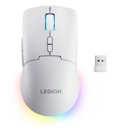 Lenovo Legion M220/Herní/Optická/Pro praváky/5 000 DPI/USB+BT/Bílá
