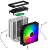 EVOLVEO QuietCool5, CPU chladič, 6x heatpipe, černý