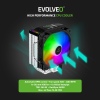 EVOLVEO QuietCool7, CPU chladič s digitálním displejem, 6x heatpipe, černý