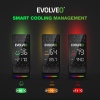 EVOLVEO QuietCool7, CPU chladič s digitálním displejem, 6x heatpipe, černý