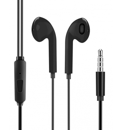OBAL:ME Drátová Sluchátka 3.5mm Jack Black