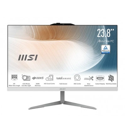 MSI Modern/AM242 1M-2299EU/23,8"/FHD/3-100U/8GB/512GB/Intel int/W11H/Bílá/3R