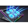 EVOLVEO Ania 9, chladící podložka pod notebook, 6x ventilátor, RGB obvodové podsvícení