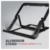 AXAGON STND-LAB hliníkový stojan na notebook 10"-17.3" nastavitelná výška, černý