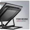AXAGON STND-LAB hliníkový stojan na notebook 10"-17.3" nastavitelná výška, černý