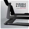 AXAGON STND-LAB hliníkový stojan na notebook 10"-17.3" nastavitelná výška, černý