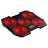 EVOLVEO Ania 14, chladicí podložka pro notebook, 5x ventilátor, červené podsvícení