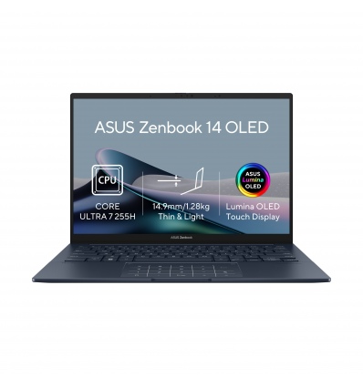 ASUS Zenbook 14/UX3405CA-OLED1677WZ/U7-255H/14"/WUXGA/T/32GB/512GB/Intel int/W11H/Blue/2R