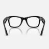 Meta Ray-Ban Gen2 Wayfarer, Shiny Black, Green transitions