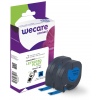 WECARE ARMOR páska 2ks kompatibilní s DYMO S0721650,Black/Blue,12MM*4M