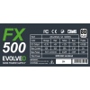 EVOLVEO FX 500,zdroj 500W ATX,14cm,80+,White,3YRW
